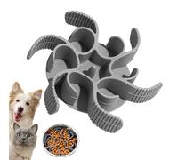 Bol pour Chien Mange Lentement,Accessoires Chiot Tapis Anti-Étouffement - Insert Puzzle pour Bol À Chiens,Stimulation Mentale et Éducation