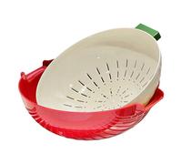 Bol pour le lavage - Bassine avec passoire - Accessoire de nettoyage - Ustensiles de cuisine - Panier à vaisselle pour baies pâtes, pique-nique, barbecue