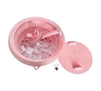 Bol pour le visage pour glace avec bac à glace intégré, tube respiratoire et couvercle, bol de bain pliable en silicone pour ice du visage pour plongée à froid, raffermissement de la peau