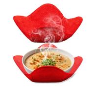 Bol pour micro-ondes - Étagère chauffante pour four à micro-ondes - 2 pièces - Pour plats chauds et froids - Protection de couvercle adaptée au micro-ondes - Support isolant de cuisine - Accessoire de