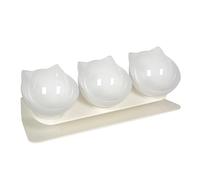 Bol pour Nourriture Chat | Écuelle Ergonomique Anti-Renversement pour Animaux - Ensemble De Bols À Nourriture Pour Chat - Pour Petites, Moyennes Et Grandes Races, Chatons, Eau, Salon, Chambre, Balcon