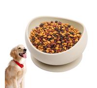 Bol pour Nourriture Chat | Plateau Repas Chiot Anti Fatigue des Moustaches - Base Ventouse Anti-Renversement Bord Surélevé Mangeoire Boisson Croquettes Pâtée Jeunes Animaux Multi-Pets
