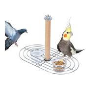 Bol pour Oiseaux - Abreuvoir et Perchoir pour Oiseaux,Bols Accrochables pour Cage à pour Perruches, Canaris, Calopsittes Balcon Jardin