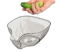 Bol pour passoire à fruits - bol à rinçage pour fruits suspendus, panier multifonction pour laver les fruits | passoire de sécurité économise de l'espace avec passoire et filtre pour haricots, tomates
