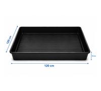Bol pour plantes étagère bol bac en plastique dessous de plat rectangle pour ...