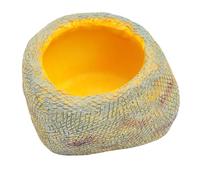 Bol Pour Reptiles - Bassin De Trempage Pour Reptiles, Réservoir De Boisson Profonde | Centre D'hydratation De Terrarium À Texture De Pierre Réaliste, Bol De Bain En Résine À Antidérapant Lourd Av