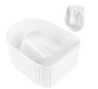 Bol pour tremper les ongles - Lave-mains pour l'entretien compatible avec | l'enlèvement du dissolvant et de la poudre d'immersion | Peut être utilisé à la maison ou dans les salons professionnels