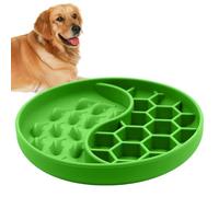 Bol Ralentisseur pour Chien,Plat en Silicone À Ventouse Puzzle | Mangeoire Interactive pour Ralentir la Prise de Nourriture - pour Chiot, Races Moyennes et Grandes, Senior, Intérieur, Extérieur,