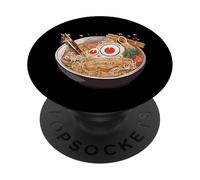 Bol Ramen Japonais - Design Amusant Bol de Nouilles PopSockets PopGrip Adhésif