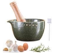 Bol Râpe à Ail en Céramique | Accessoire de Cuisine pour Broyer et Râper les Aliments | Plat Râpe à Ail | pour Chocolat Fromage Pomme de Terre Agrumes Sauces Maison Camping Appartement Passionnés de