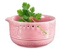 Bol râpe en céramique 2 en 1 manuel pour chat et oignon | Bol de broyage d'oignons pour cuisiniers à domicile, parents, chefs, dortoir, fête, rassemblements, préparation des repas