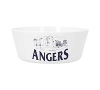 Bol Repas Bébé et Enfant Plastique - Angers Minimalist Ville France Patrimoine Château - Vaisselle Incassable pour Purée, Soupe, Céréales ou Goûter Compatible Micro-ondes Imprimé en France