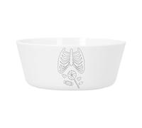 Bol Repas Bébé et Enfant Plastique - Halloween Radiographie Bonbon Squelette Peur Horreur - Vaisselle Incassable pour Purée, Soupe, Céréales ou Goûter Compatible Micro-ondes Imprimé en France