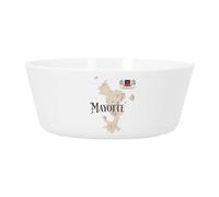 Bol Repas Bébé et Enfant Plastique - Mayotte 976 Département Outre Mer Carte Ancienne Rare - Vaisselle Incassable pour Purée, Soupe, Céréales ou Goûter Compatible Micro-ondes Imprimé en France