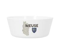 Bol Repas Bébé et Enfant Plastique - Meuse 55 Departement Bar-le-Duc Carte Ancienne Est France - Vaisselle Incassable pour Purée, Soupe, Céréales ou Goûter Compatible Micro-ondes Imprimé en France