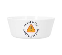 Bol Repas Bébé et Enfant Plastique - Ne Pas Jeter le Bébé avec l'Eau du Bain Humour Blague - Vaisselle Incassable pour Purée, Soupe, Céréales ou Goûter Compatible Micro-ondes Imprimé en France