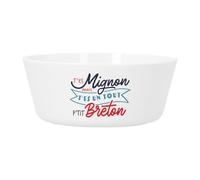 Bol Repas Bébé et Enfant Plastique - T'es Mignon mais t'es un tout p'tit Breton Film Tour Montparnasse - Vaisselle Incassable pour Purée, Soupe, Céréales ou Goûter Compatible Micro-ondes Imprimé en