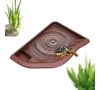 Bol Reptile | Bol Alimentation et Eau pour Tortue | Bassin Paysage Grand pour Serpents Dragon Barbu Aquatique | Aquarium Escalade Animal Domestique Tortue