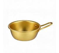 Bol Rétro pour facile à Nettoyer 10.5cm pour surface Lisse Bol(A) | Design rétro doré, ergonomique, finition brossée, pour idéal décoration table, 14cm diamètre
