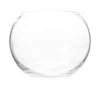 Bol Rond en Verre Transparent pour Poissons, Décor Moderne | Vase Boule Simple, Usage Multi-emploi, Surface Lisse, Bords Plats, pour Galets et Présentoir Comptoir