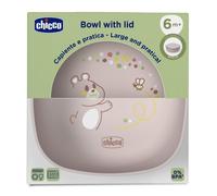 Bol rose Chicco avec couvercle 6 mois et plus