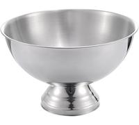 Bol Seau à Glace en Acier Inoxydable Durable, Refroidisseur à Champagne en Métal 13,5 L Grande Capacité, Décoration pour La Maison, Silver, 35 * 22.5Cm