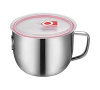 Bol séparateur d'huile - Sauce en acier - Séparateur de graisse avec couvercle - Bol séparateur de graisse de cuisson - Récipient pour la cuisine - Tasse à graisse pour la cuisson de dinde, viande