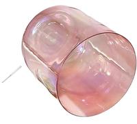 Bol sonore en cristal de quartz, Bol chantant en cristal de quartz rouge for le yoga avec accessoires(7 Inch E Note,432HZ)