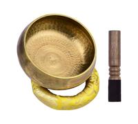 Bol sonore zen en laiton de méditation - Décoration spirituelle - Aide à la relaxation profonde - Carillon spirituel pour débutants - Équilibre des chakras - Yoga thérapeutes - Espace de bien-être