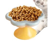 Bol surélevé en céramique pour Chats et Petits Chiens | Plats Alimentaires et Eau en Forme de pour Chats et Chatons avec Visages Gras Non skidiques
