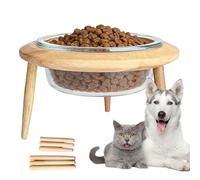 Bol Surélevé pour Chat,Distributeur Anti-Vomissement avec Support | Plat Surélevé À Hauteur Réglable | Salon Cuisine Chambre Salle De Jeux Appartement Salle À Manger Coin
