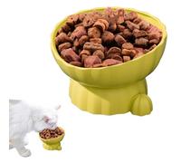 Bol Surélevé pour Chat | Mangeoire Lente Anti-Renversement pour Animal De Compagnie | Bol Mange-Lent au Design Cactus et | Eau Repas Friandise Intérieur Tailles Petit Moyen Grand