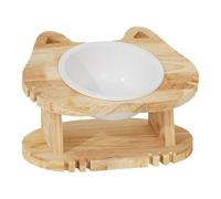 Bol Surélevé pour Chaton, Amovible À 15 Degrés - Bols d'alimentation pour Chats Mignons, Bols d'alimentation Inclinés, Bols De Nourriture Ergonomiques pour La Maison, La Cage, Le Sol