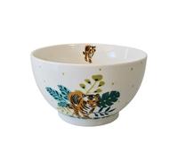 Bol TIGER blanc en Porcelaine - D. 13 cm x H. 7.5 cm - 480 ml