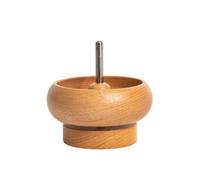 Bol Tourne-Perles En Bois Compact, L | Base Cylindrique Stable, Facile, Chargeur Perles avec Axe En Métal, pour Loisirs Créatifs