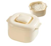Bol vapeur de riz pour micro-ondes - Cuiseur vapeur de grande capacité, récipient de service de cuisine, kit d'accessoires de cuisson manuel au micro-ondes, solution de service de préparation des