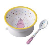 Bol ventouse avec cuillere Barbapapa Multicolore G
