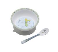 Bol ventouse avec cuillère le petit prince blanc TU