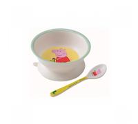 Bol ventouse et cuillère Peppa pig