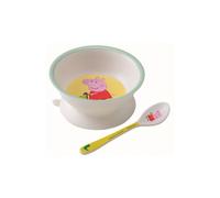 Bol Ventouse Et Cuillere Peppa Pig