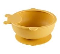 Bol Ventouse - THERMOBABY - Silicone - Jaune Miel, antidérapant et incassable Jaune miel G