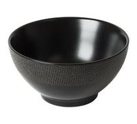 Bol Vésuvio noir 14 cm (lot de 6) - Table Passion - Noir - Grès Noir G