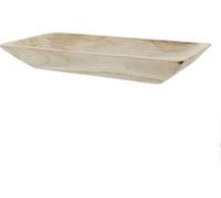 Bol Wood" en bois, carré, bol décoratif rustique"