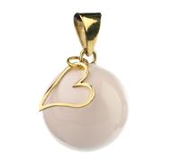 Bola - Bijou de grossesse Bola - Blanc à breloque coeur - One size