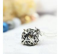 Bola cage - bille grise - céleste