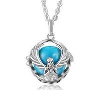 Bola de grossesse ange à ailes déployées à boule bleue collier Multi G