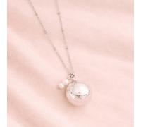 Bola de grossesse argent avec deux perles