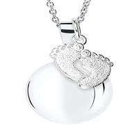 Bola De Grossesse Avec Pieds Pendentif Et Chaîne En Acier 110Cm