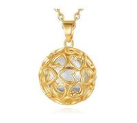 Bola de grossesse cage coeurs boule blanche collier bijou future maman