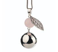 Bola de grossesse Collier, perle et feuille